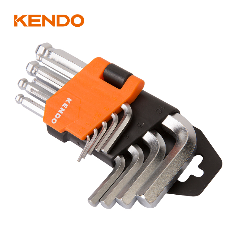 9pc Standard higher-torque Arm Ball End Hex Key Set for bikes