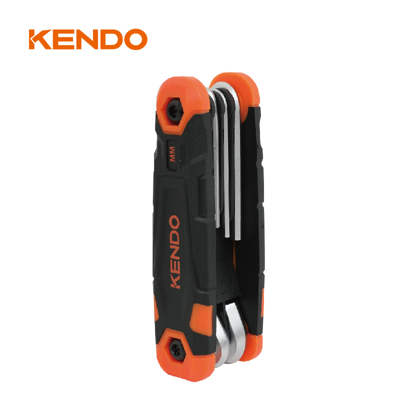 8pc large Heat-treated Folding Hex Key Set for bikes