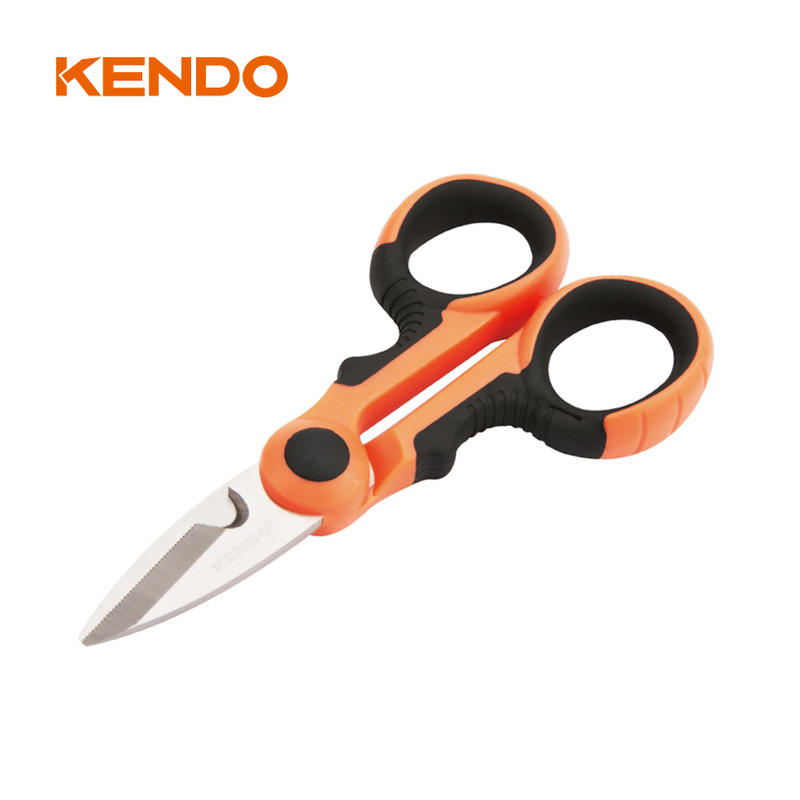 Electrician' Scissors With Cutting Notch For Cut Electric Wire from