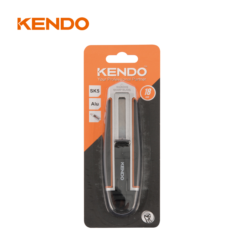 Safety Auto Retracting Snap-Off Knife Aluminium Alloy Body With Non-Slip Grip
